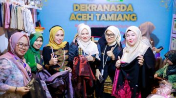 Kerajinan Lokal Aceh Tamiang jadi Primadona di Pameran Dekranas 2025